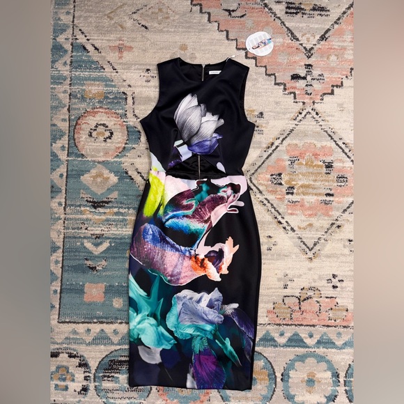 Finders Keepers Dresses & Skirts - Finders keepers floral pencil skirt cutout dress